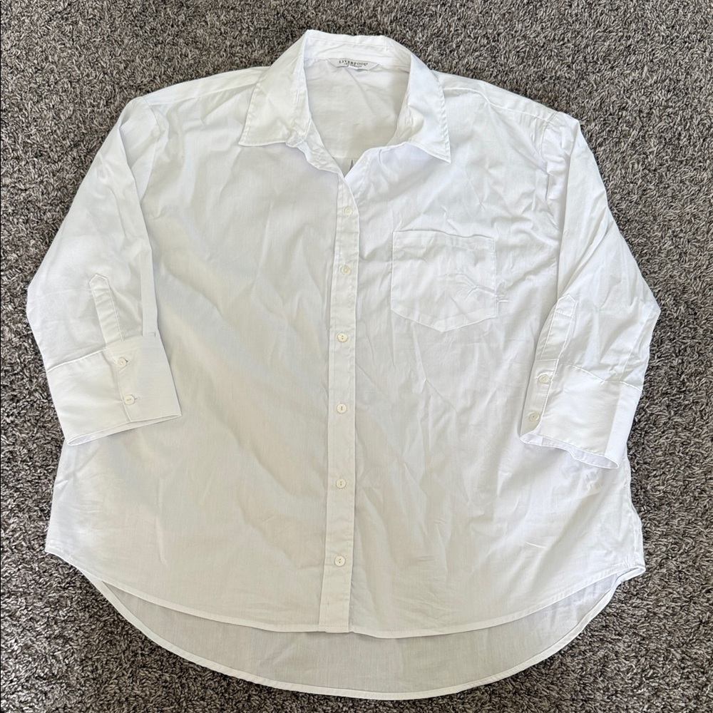 Liverpool White Button Down Shirt